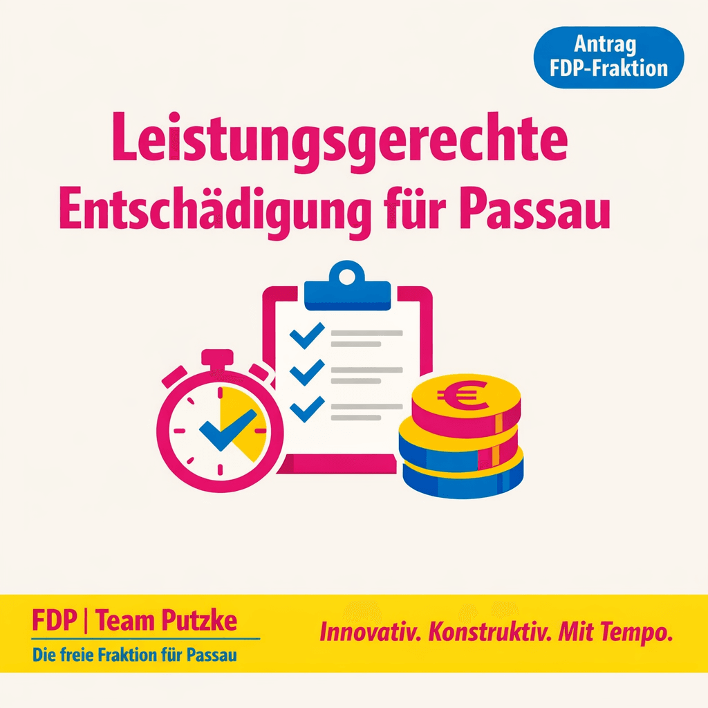 Antrag der FDP-Fraktion Passau: Leistungsgerechte Entschädigung für Passau